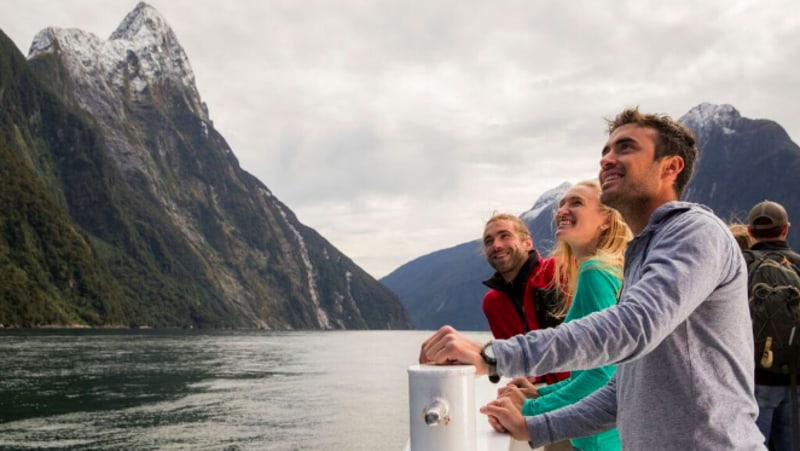 Encounter New Zealand wildlife in the breathtaking environment of Milford Sound from the comfort of Southern Discoveries modern catamaran.